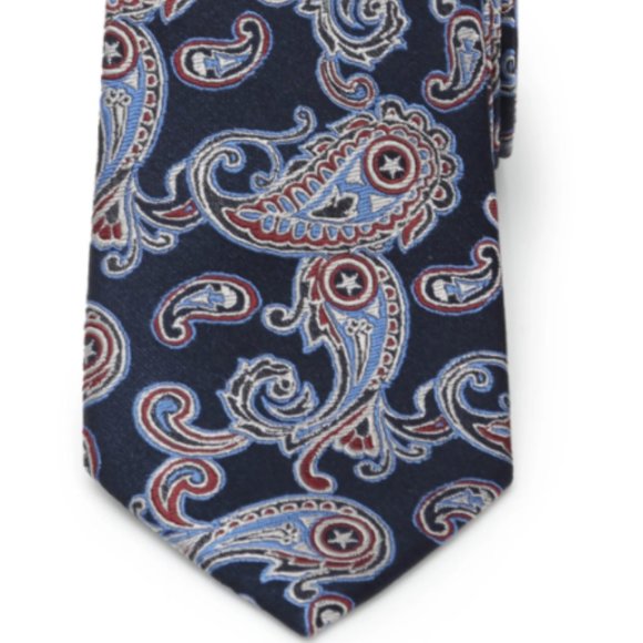 Christian Dior MONSIEUR Paisley Silk Tie Navy (K-114142) Dior 100% Paisley Silk Tie